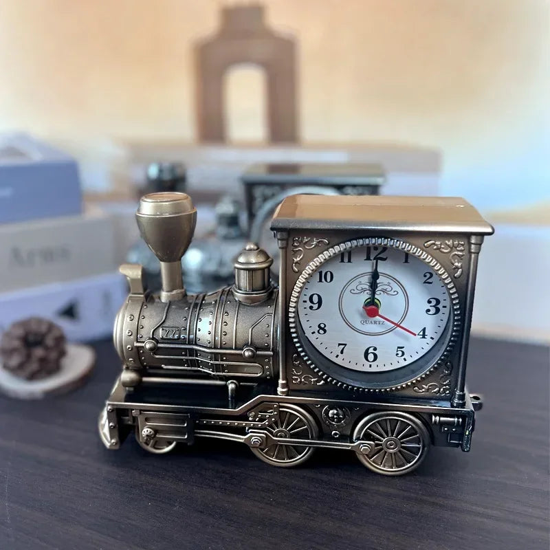 Daily Necessities Alarm Clock Train Alarm Clock Fashion Alarm Clock Student Bedhead Clock Home Furnishings