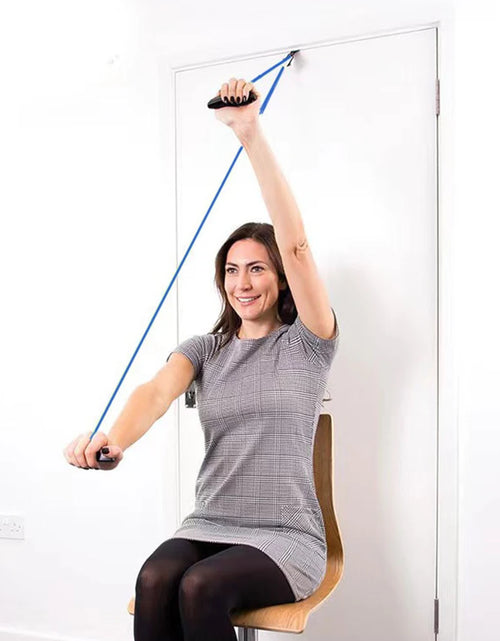 Load image into Gallery viewer, Health Care Portable Daily Injury Prevention Shoulder Pulley Over The Door Elastic High Strength Rope Exerciser Home Lightweight
