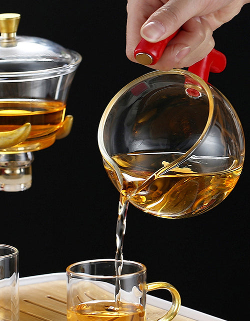 Load image into Gallery viewer, Niu Zhuan Qiankun Glass Semi-Automatic Tea Maker
