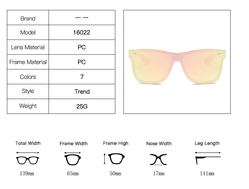 Sun Glasses Men's Colorful Reflective Windshield