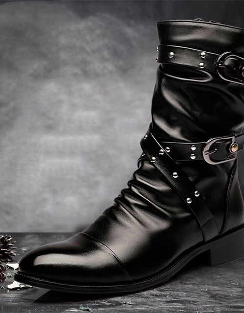 Load image into Gallery viewer, Men&#39;s Pointed Toe Within Wellingtons
