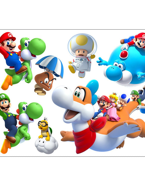 Load image into Gallery viewer, Mario stickers Super Mario stickers Children&#39;s room cartoon self-adhesive waterproof stickers wall stickers
