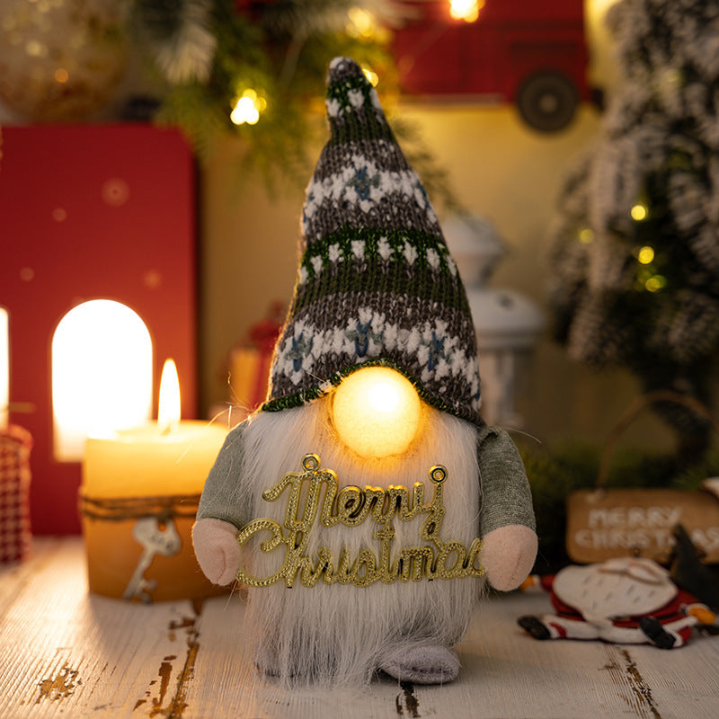 Weihnachtsdekoration Kreative Weihnachtsnase mit Lichtern