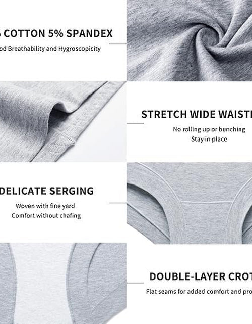 Bild in Galerie-Viewer laden, Comfortable Cotton Underwear for Women, High Waisted Boy Shorts Panties,Womens Boxer Briefs Pack,S-5Xl plus Size
