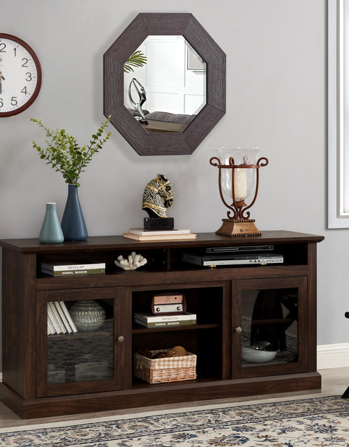 Load image into Gallery viewer, Contemporary TV Media Stand Modern Entertainment Console Brown
