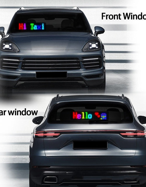 Bild in Galerie-Viewer laden, Programmierbares Auto-LED-Schild LED-Vollfarb-Werbebildschirm Ultradünner Bildschirm Benutzerdefiniertes Textmuster Animationsanzeige Auto
