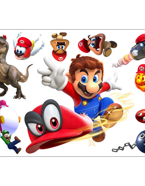 Load image into Gallery viewer, Mario stickers Super Mario stickers Children&#39;s room cartoon self-adhesive waterproof stickers wall stickers
