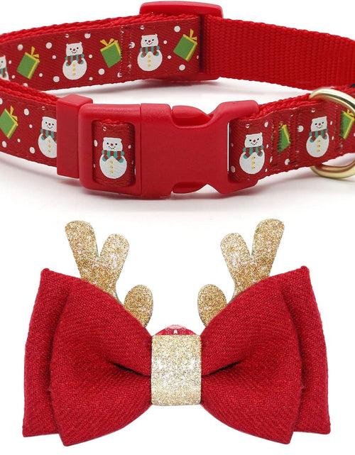 Cargar imagen en el visor de la galería, Dog Collar with Removable Bowtie Dog Collars Adjustable Dog Collar for Small Medium Large Dogs
