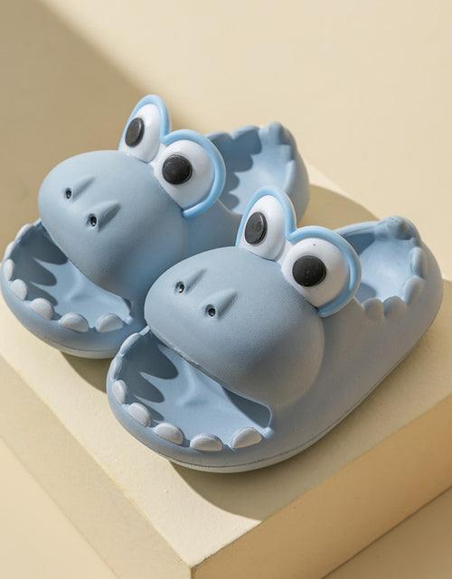 Load image into Gallery viewer, Kids Dinosaur Slippers Wholesale Summer Cartoon Parent Child Outdoor Home EVA Sandals Women Men Kids Cute Slippers Baby Shoes
