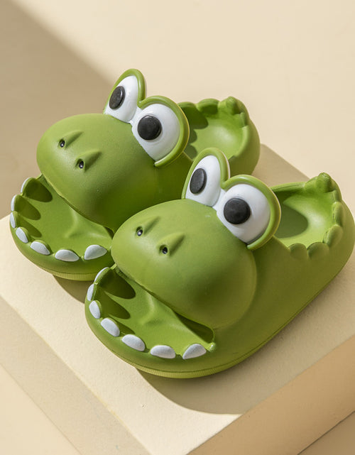 Load image into Gallery viewer, Kids Dinosaur Slippers Wholesale Summer Cartoon Parent Child Outdoor Home EVA Sandals Women Men Kids Cute Slippers Baby Shoes

