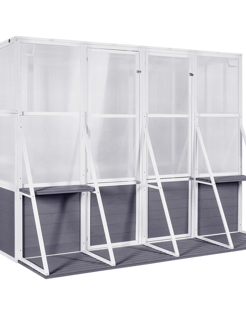 Load image into Gallery viewer, Greenhouse Wooden Lean to Greenhouses for Outdoors Heavy Duty Walk in Green House for Outside Winter
