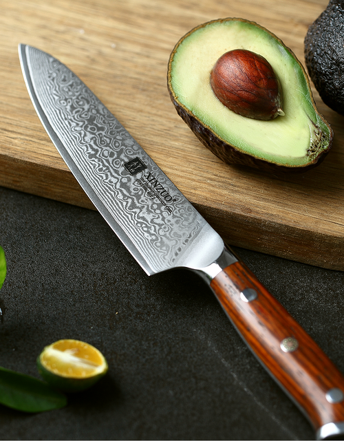 Load image into Gallery viewer, XINZUO 1/4PC Kitchen Knife Sets vg10 Core Damascus Steel Chef Santoku Utility Cleaver Knives Stainless Steel Slicing Meat Cutlery
