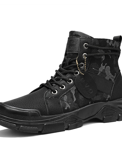 Load image into Gallery viewer, New Canvas High-top Tooling Retro Outdoor Hiking Boots

