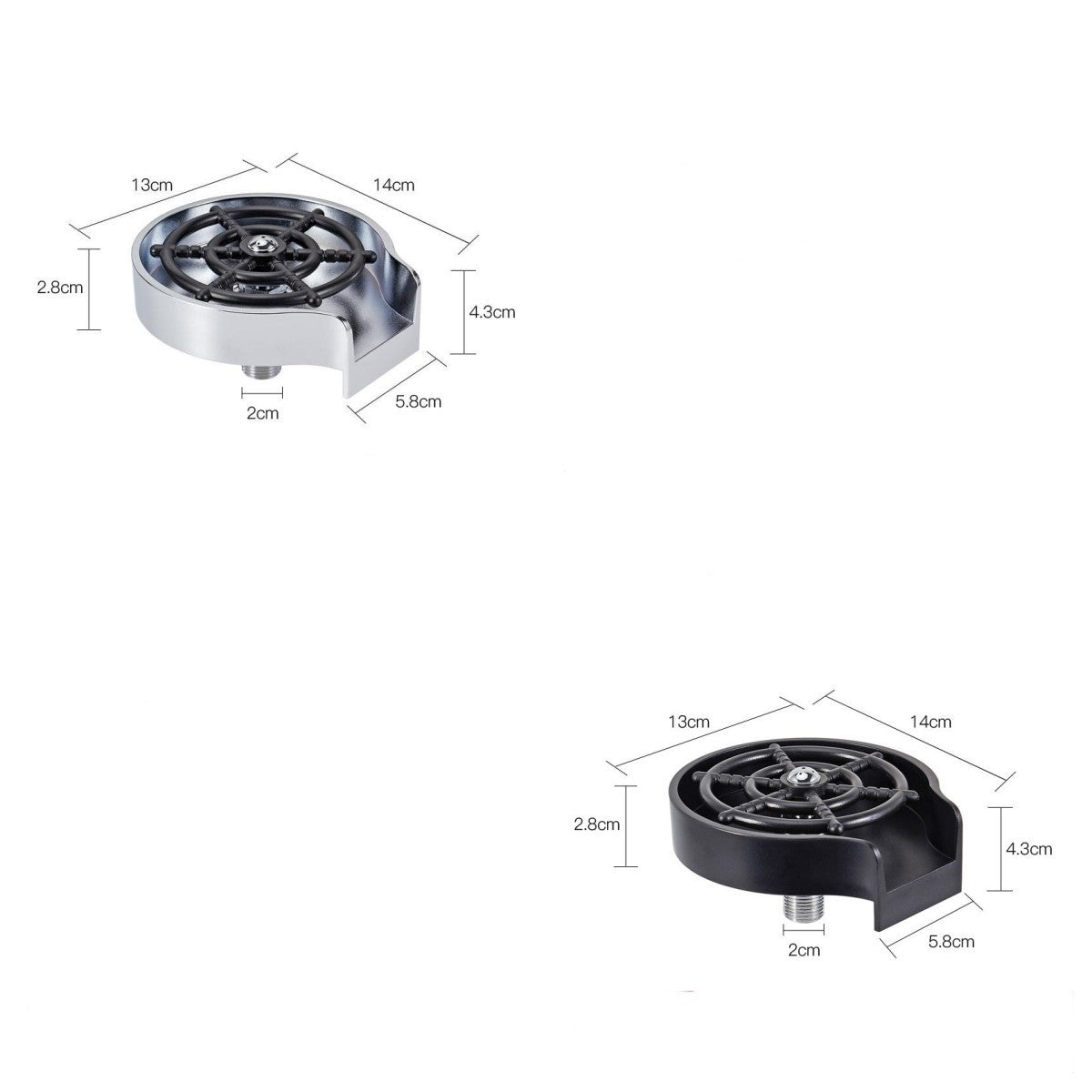 Bar Zähler Tasse Washer Waschbecken Hochdruck Spray Automatische Wasserhahn Kaffee Krug Waschen Tasse Werkzeug Küche 