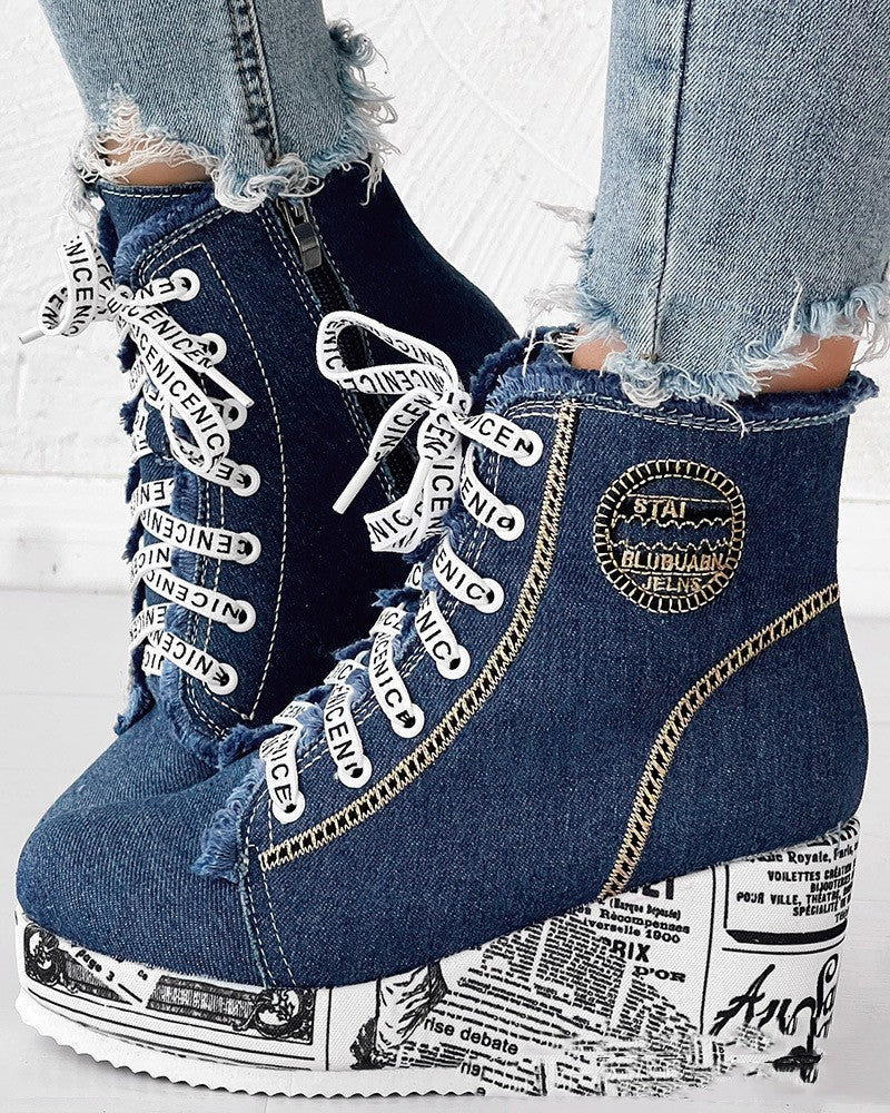 European And American Women's Clothing Colorful Sneakers