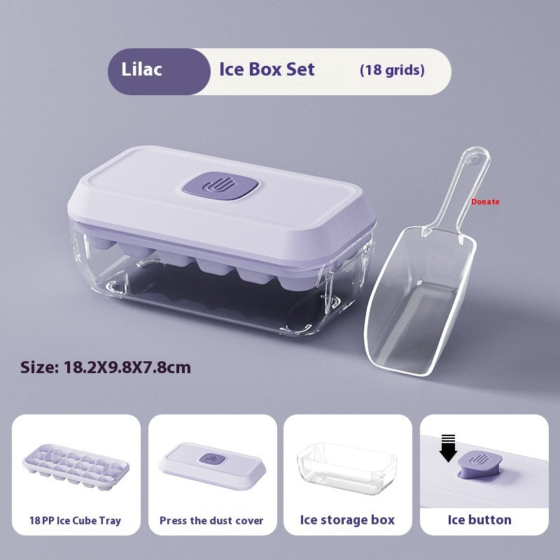Food Grade Press Ice Cube Mold Homemade Ice Cube Tray
