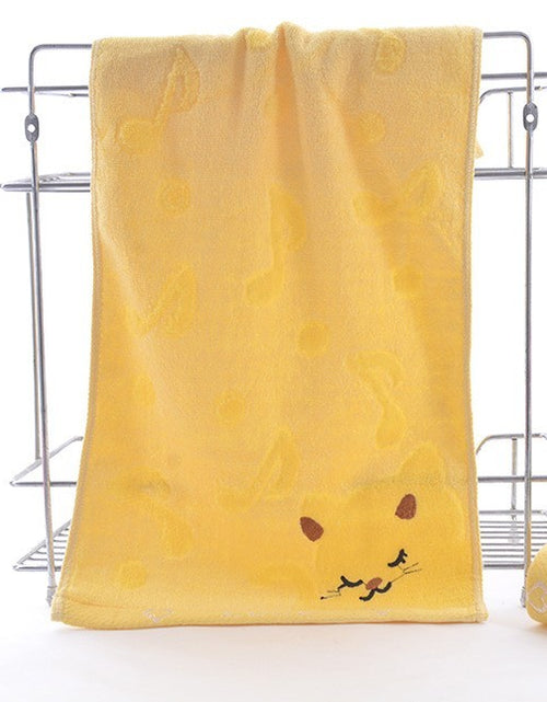 Load image into Gallery viewer, Bamboo Fiber Kitten Face Bath Towels
