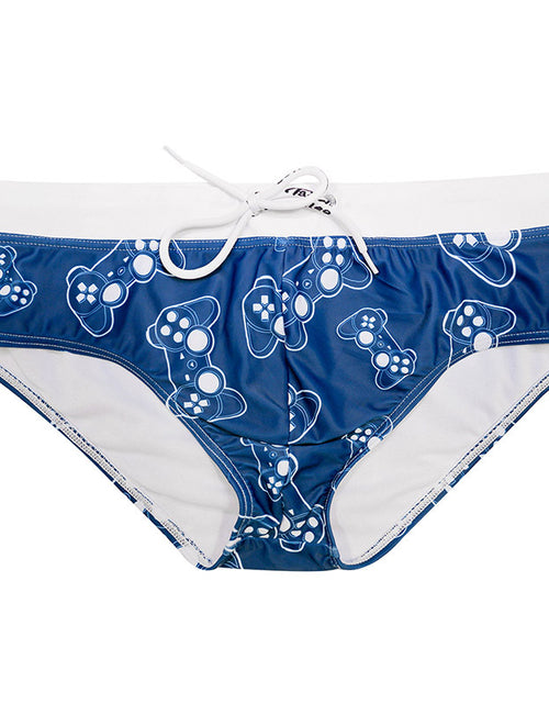 Load image into Gallery viewer, Sexy fashion gamepad printed swim trunks
