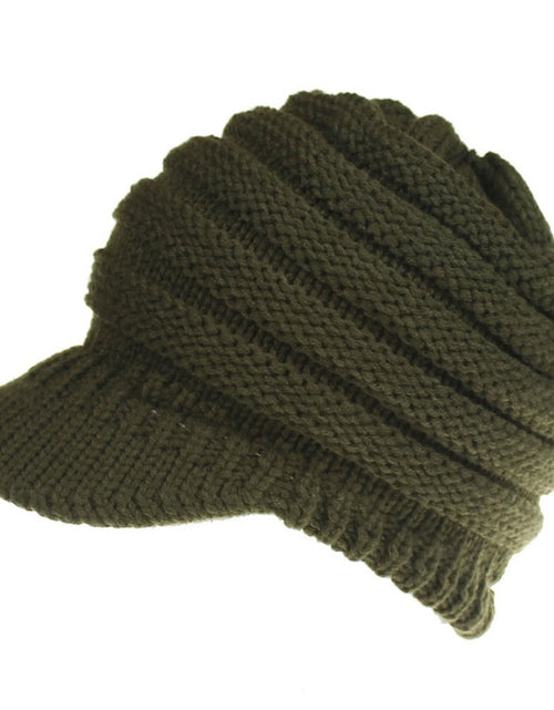 Load image into Gallery viewer, Women Ponytail Beanies Autumn Winter Hats Female Soft Knitting Caps Warm Ladies Skullies
