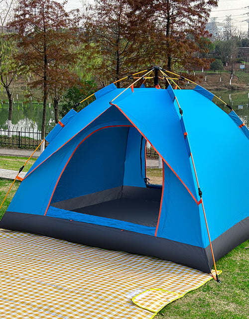Bild in Galerie-Viewer laden, Quick-Deploy Green/White Outdoor Tent, Comfortably Accommodating 3-4 People on Camping Trips
