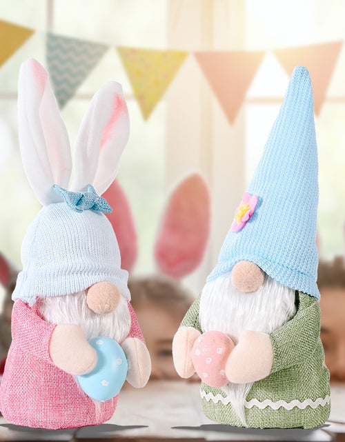 Bild in Galerie-Viewer laden, New Easter Decorative Supplies Creative Bunny Hug Egg Doll Ornament Pink Bunny Ears Doll Gift
