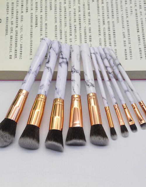Load image into Gallery viewer, 15 Marbled Design Makeup Brushes Set

