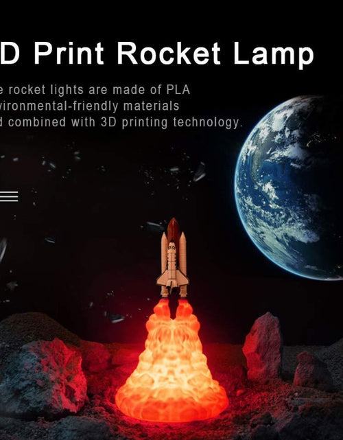 Load image into Gallery viewer, 3D Print Rocket Space Shuttle Lamp Night Lamp
