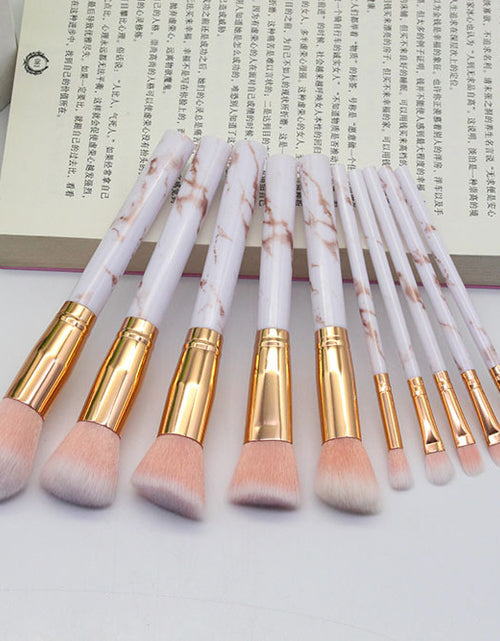 Load image into Gallery viewer, 15 Marbled Design Makeup Brushes Set
