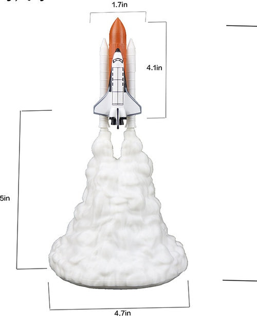 Load image into Gallery viewer, 3D Print Rocket Space Shuttle Lamp Night Lamp
