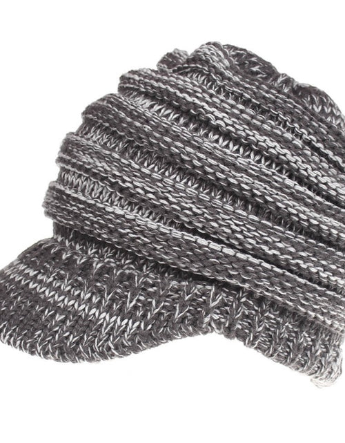 Load image into Gallery viewer, Women Ponytail Beanies Autumn Winter Hats Female Soft Knitting Caps Warm Ladies Skullies
