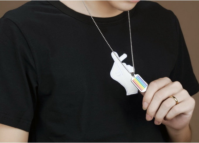 Colgante con placa de identificación para perro Pride 