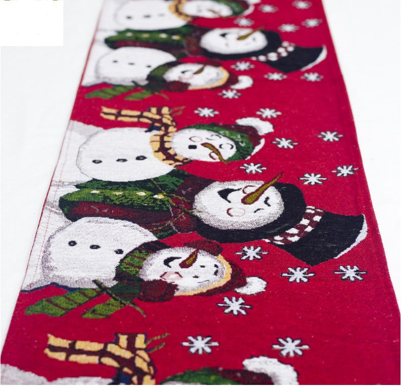 Weihnachtselch-Schneemann-Tischläufer, frohe Weihnachtsdekoration
