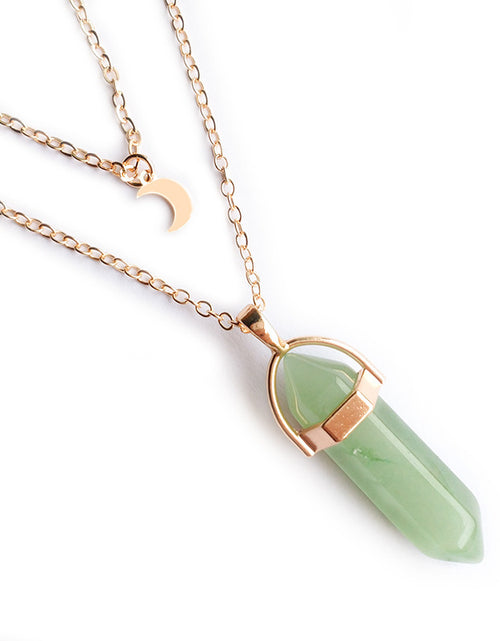 Load image into Gallery viewer, Moon Hexagonal Column Pendant
