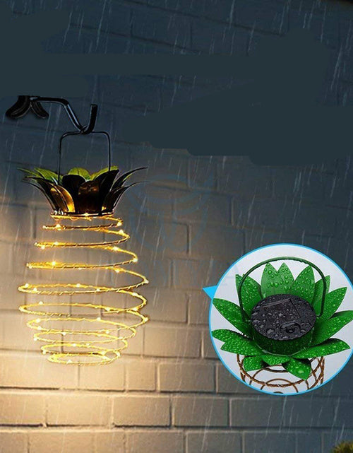 Load image into Gallery viewer, Outdoor Waterproof Garden Pineapple Solar Lights Path Lights Hanging Fairy Lights Solar Led Warm Fairy String Decor
