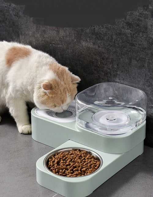 Load image into Gallery viewer, Automatic Drinking Water Cat Food Bowl Anti-overturning Cat Drinking Bowl Cat Rice Bowl
