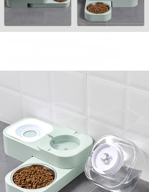 Load image into Gallery viewer, Automatic Drinking Water Cat Food Bowl Anti-overturning Cat Drinking Bowl Cat Rice Bowl
