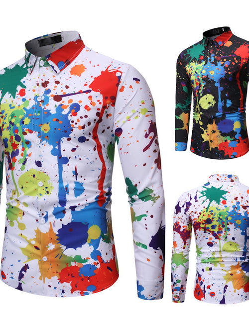 Load image into Gallery viewer, Men&#39;s 3D Graffiti Print Plus Size Shirt
