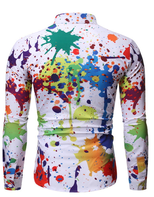 Load image into Gallery viewer, Men&#39;s 3D Graffiti Print Plus Size Shirt
