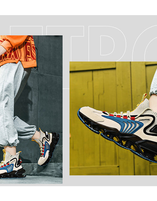 Load image into Gallery viewer, Breathable Fly Woven Mesh High-top Thick-soled Old Shoes Casual Sports Socks Running Shoes
