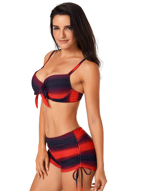 Load image into Gallery viewer, Plus size swimsuit split swimsuit
