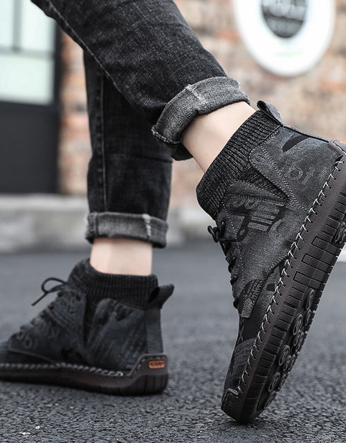 Load image into Gallery viewer, High top Men Shoes
