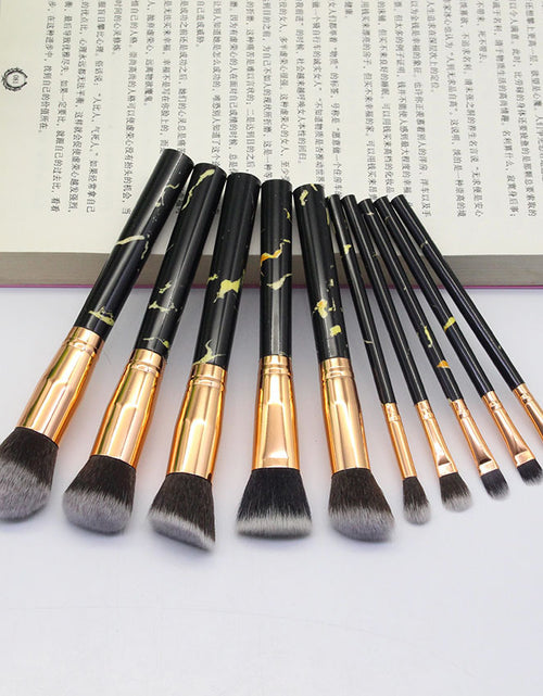 Load image into Gallery viewer, 15 Marbled Design Makeup Brushes Set
