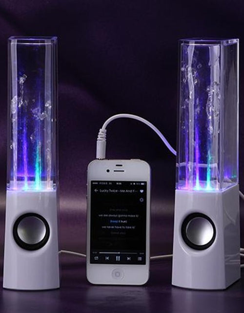 Cargar imagen en el visor de la galería, Altavoz de agua danzante inalámbrico con luz LED y fuente para fiestas en casa
