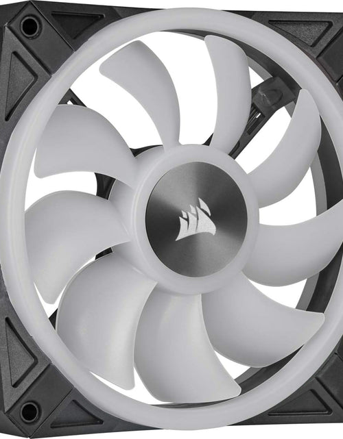 Load image into Gallery viewer, QL Series, Ql120 RGB, 120Mm RGB LED Fan, Triple Pack with Lighting Node Core, Black, Compatible with Desktop
