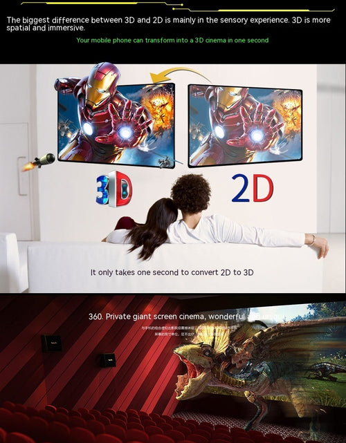 Cargar imagen en el visor de la galería, Gafas 3D para teléfono Gafas VR Gafas VR montadas en la cabeza Gafas VR virtuales
