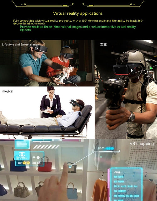 Cargar imagen en el visor de la galería, Gafas 3D para teléfono Gafas VR Gafas VR montadas en la cabeza Gafas VR virtuales
