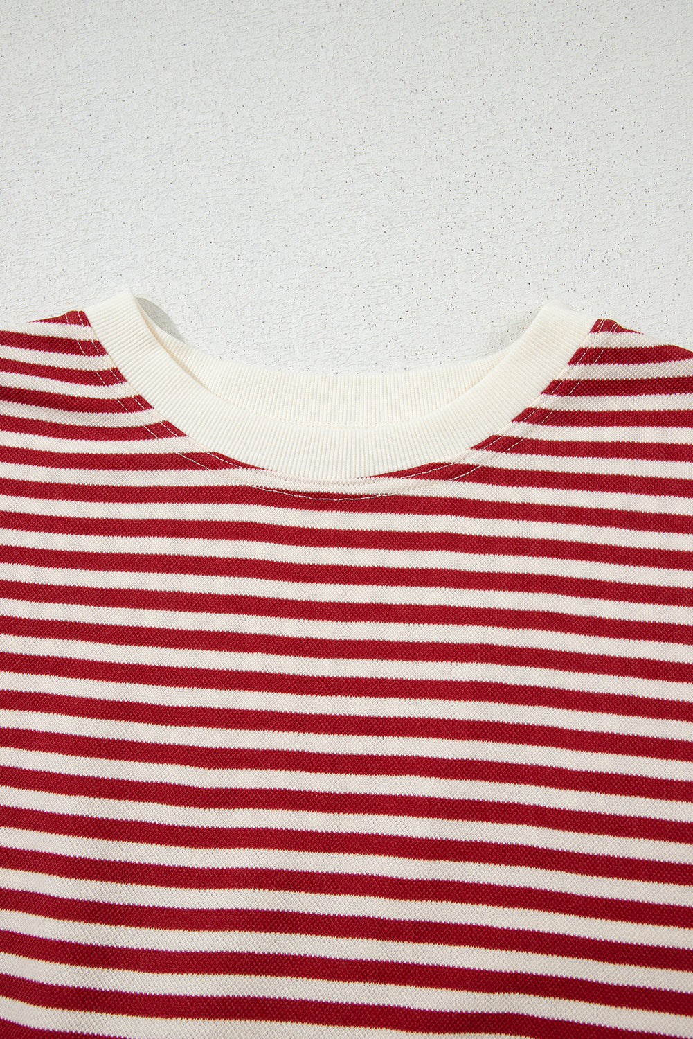 Red Striped Bowknot Backless T-Shirt
