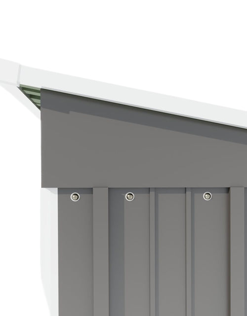 Load image into Gallery viewer, 5 * 3FT outdoor storage shed, tool shed with sloping roof and lockable door, backyard garden metal shed, courtyard lawn, gray
