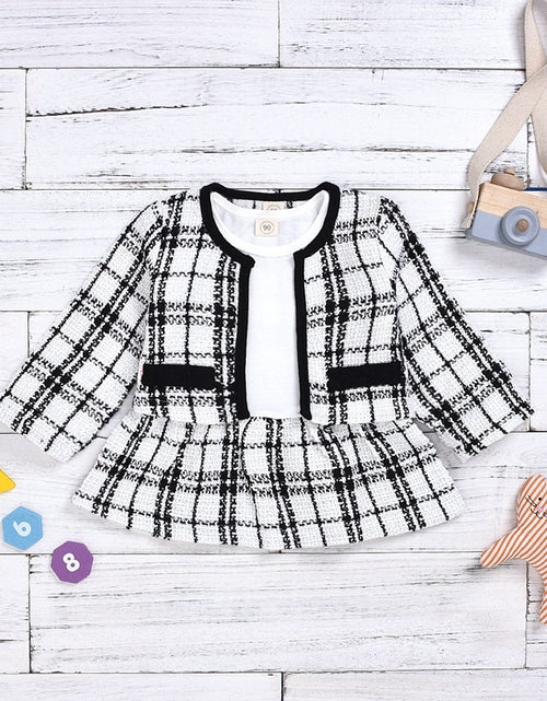 Load image into Gallery viewer, Long-sleeved Dresses Two-piece Children&#39;s Baby Small Incense Wind Suit
