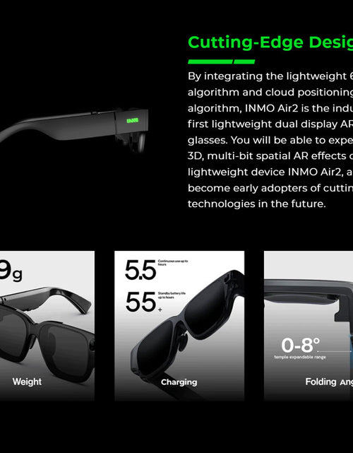 Cargar imagen en el visor de la galería, Gafas de realidad aumentada inteligentes Shadow, totalmente inalámbricas
